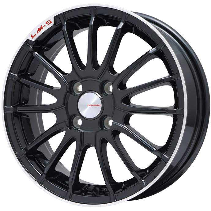 LEHRMEISTAR(レアマイスター)トレント15 タイヤアルミセット レアマイスター Lehrmeister LM-S TRENTINO トレント15 中古